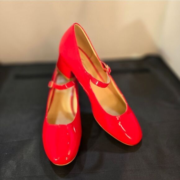 BRAND NEW FOREVER CHUNKY MARY JANE  BLOCK HEELS ANKLE STRAP PUMPS - Picture 11 of 14